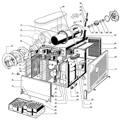 Spare parts for Sherbet, Cold drinks, Ice Cream machines