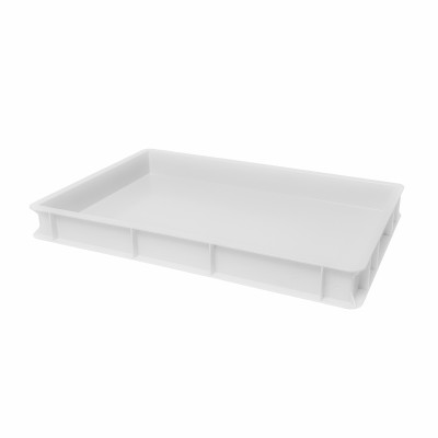 White Dough Box for Pizza Proofing and Storage „Genus dei“ 60x40x7 cm