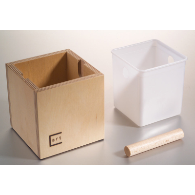 Medinė dėžutė kavos tirščiams „Concept-art & JoeFrex“ KCB