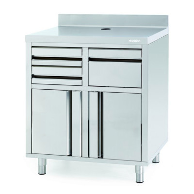 Barista tables for coffee machines