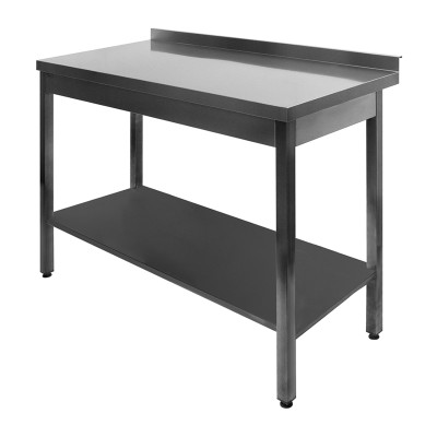 Table with reinforced shelf, 140x60x85 cm