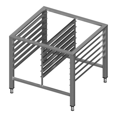 Stand for Convection Oven With Guide Rails for 12 GN-1/1 Trays