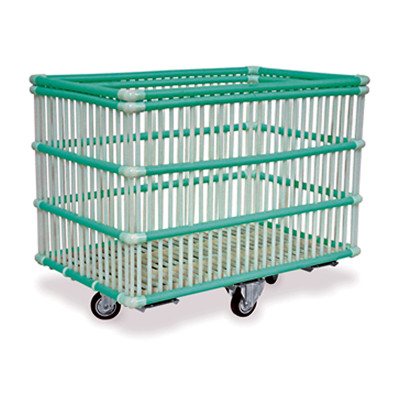 Polypropylene linen trolley "Metalcarrelli" 15502