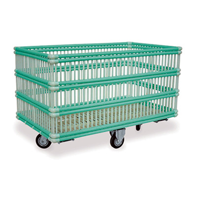 Polypropylene linen trolley "Metalcarrelli" 15500