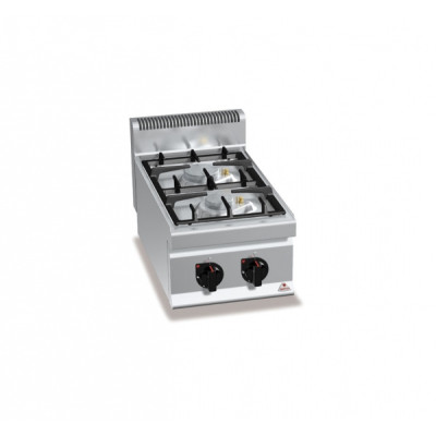 2 burner gas stove "Bertos" ECO-POWER G7F2BPW