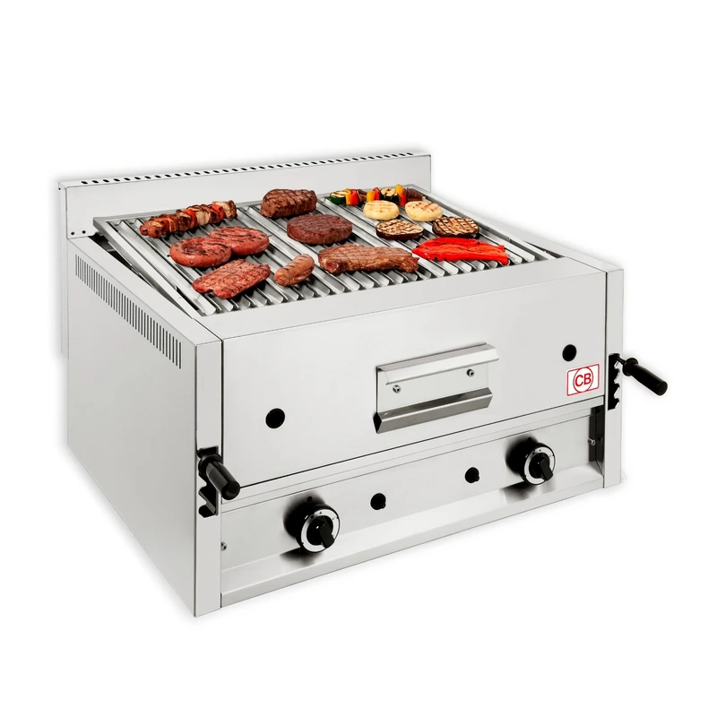 Countertop gas lava rock grill „CB“ I-80/P Countertop gas lava rock grill „CB“ I-80/P