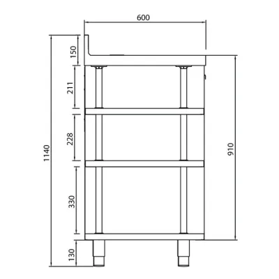 Coffee machine table "Infrico" MCAF 1000 Coffee machine table "Infrico" MCAF 1000