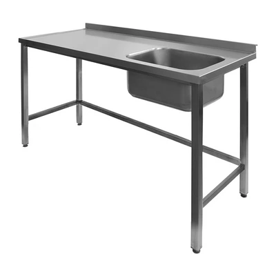 Table with 1 sink and deepened surface