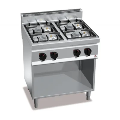 4-burner gas stove with cabinet "Bertos" ECO-POWER G7F4MPW