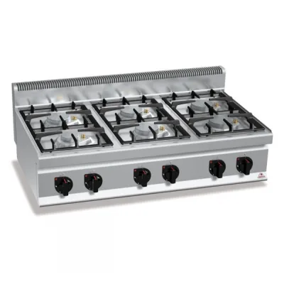 Газовая плита 6-ти конфорочная "Bertos" ECO-POWER G7F6BPW