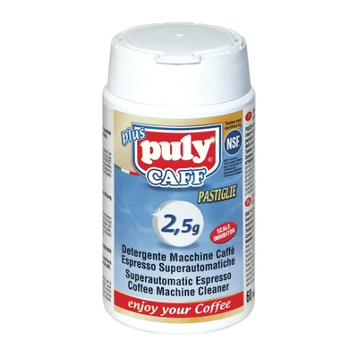 Таблетки для чистки суперавтоматических кофемашин „Puly Caff Plus®“ Pastiglie, 60 × 2,5 г Таблетки для чистки суперавтоматических кофемашин „Puly Caff Plus®“ Pastiglie, 60 × 2,5 г