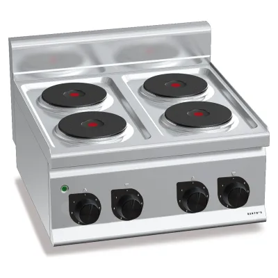 Четырехконфорочная настольная электрическая плита „Berto's“ Plus 600 E6P4B