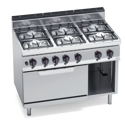 Плита газовая 6 конфорочная с духовкой „Bertos“ ECO-POWER G7F6PW+FG