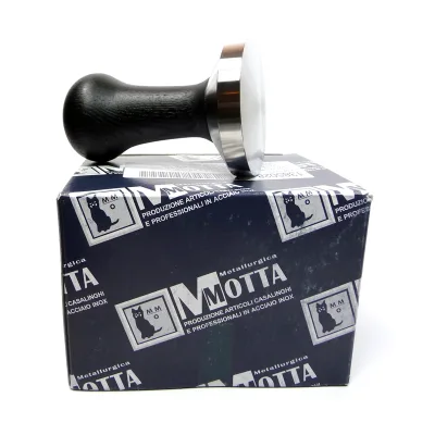 Темпер для кофе стальной с черной ручкой "Metallurgica Motta" 8100/B, Ø 58 мм Темпер для кофе стальной с черной ручкой "Metallurgica Motta" 8100/B, Ø 58 мм