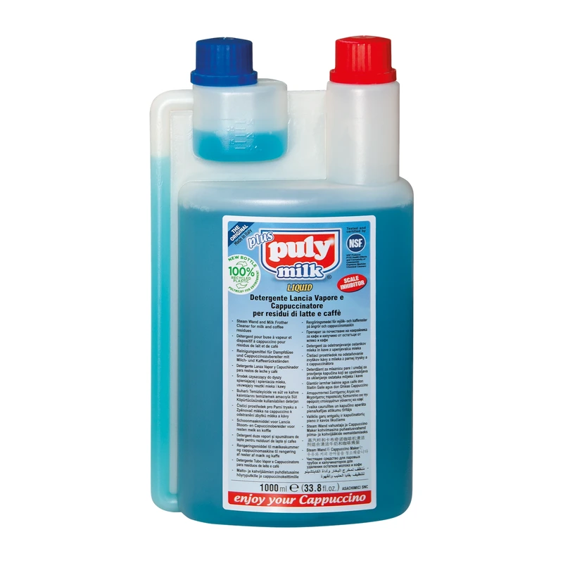 Kapučinatorių ir garų vamzdelių valiklis „Puly Milk Plus®“, 1 l Kapučinatorių ir garų vamzdelių valiklis „Puly Milk Plus®“, 1 l