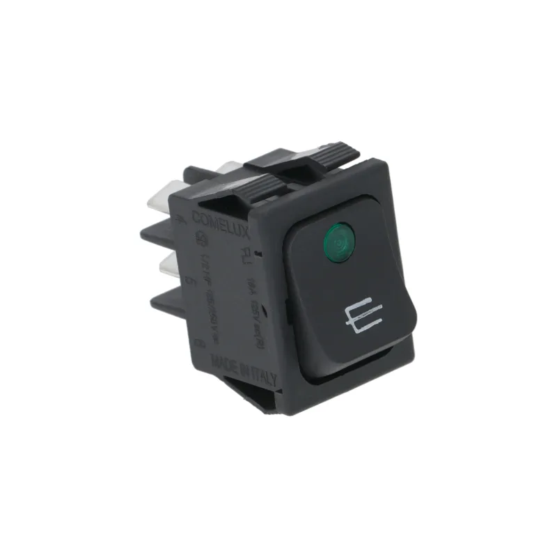 Dvipolis jungiklis juodas 16A 250V Dvipolis jungiklis juodas 16A 250V