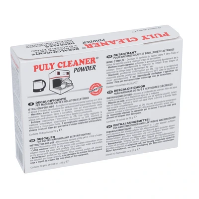 Порошок для удаления накипи в пакетиках „Puly Cleaner®“ Powder, 10 × 25 г Порошок для удаления накипи в пакетиках „Puly Cleaner®“ Powder, 10 × 25 г