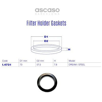 Holdergasket „Ascaso“ I.4731 Holdergasket „Ascaso“ I.4731