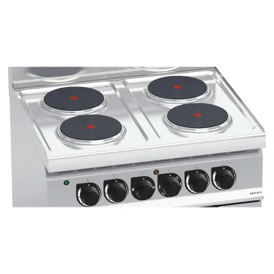 4-plate electric cooker with electric oven „Berto's“ HIGH POWER E7P4+FE 4-plate electric cooker with electric oven „Berto's“ HIGH POWER E7P4+FE