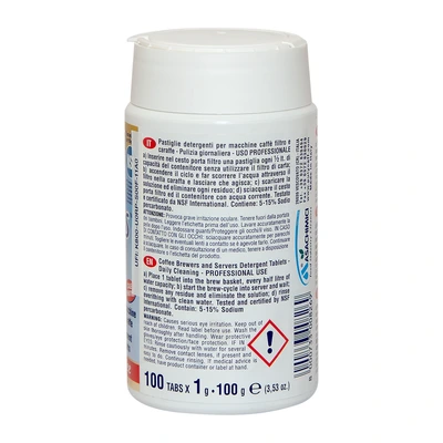 Filter coffee brewer cleaning tablets „Puly Caff Plus®“ Brew-Tabs™, 100 × 1 g