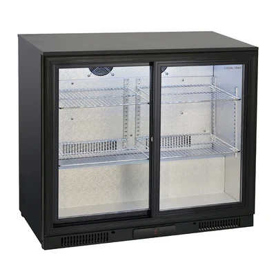Bar refrigerator with two sliding doors „Coolhead“ BBC 286S, H860 mm Bar refrigerator with two sliding doors „Coolhead“ BBC 286S, H860 mm