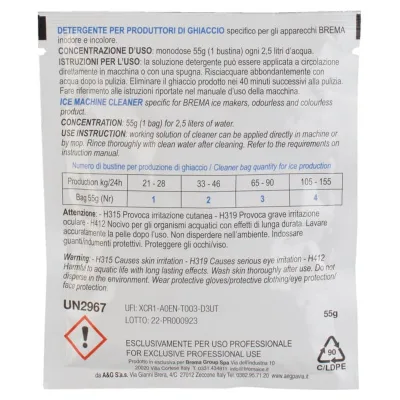 Ledukų generatorių valiklis „Brema Ice“ Kit Cleaner, 24 × 55 g Ledukų generatorių valiklis „Brema Ice“ Kit Cleaner, 24 × 55 g