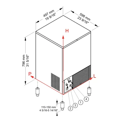 Ice maker „Brema Ice“ CB 425 HC „B-Qube“