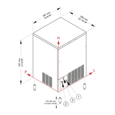 Ice maker „Brema Ice“ IMF 58 HC „Ice finger“