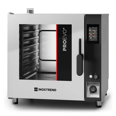 Elektrinė konvekcinė garo krosnis „Inoxtrend“ ProEvo Plus PPDT 107E su jutikliniu ekranu (7 × GN 1/1) Elektrinė konvekcinė garo krosnis „Inoxtrend“ ProEvo Plus PPDT 107E su jutikliniu ekranu (7 × GN 1/1)