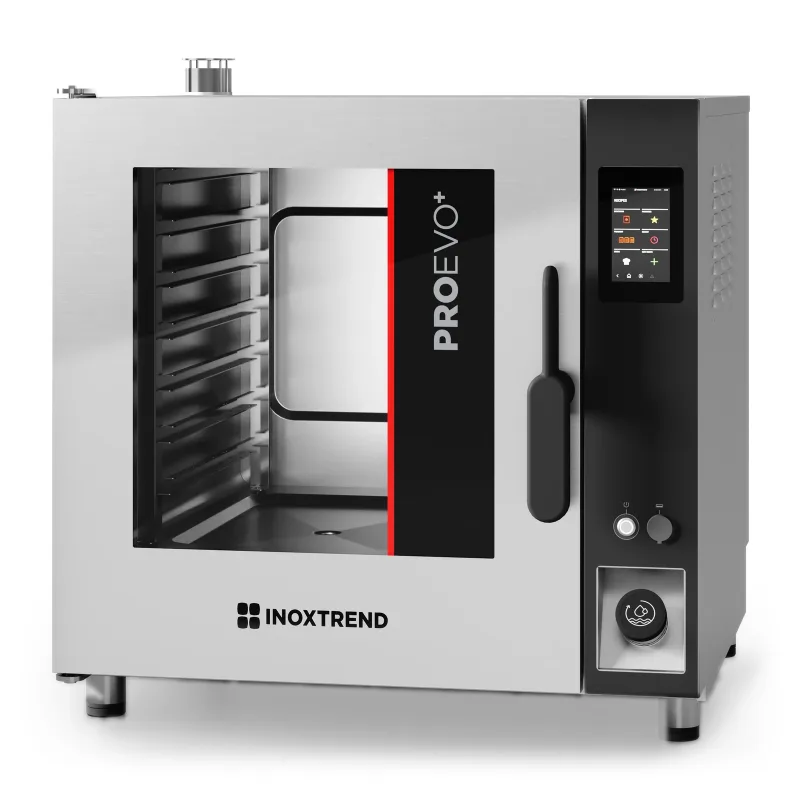 Elektrinė konvekcinė garo krosnis „Inoxtrend“ ProEvo Plus PPDT 107E su jutikliniu ekranu (7 × GN 1/1) Elektrinė konvekcinė garo krosnis „Inoxtrend“ ProEvo Plus PPDT 107E su jutikliniu ekranu (7 × GN 1/1)