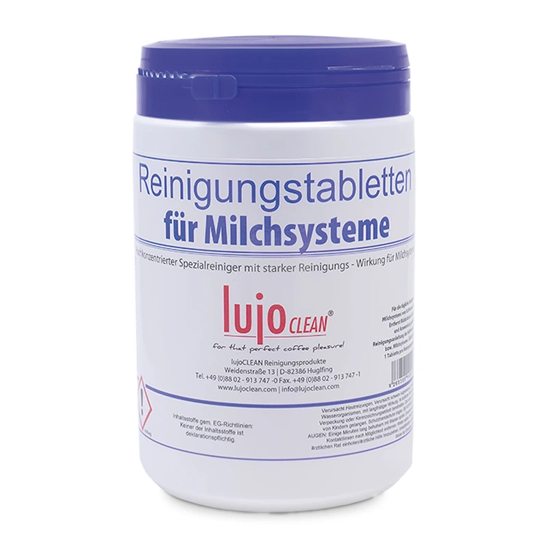 Milk system cleaning tablets „lujoCLEAN“, 45 × 16 g Milk system cleaning tablets „lujoCLEAN“, 45 × 16 g