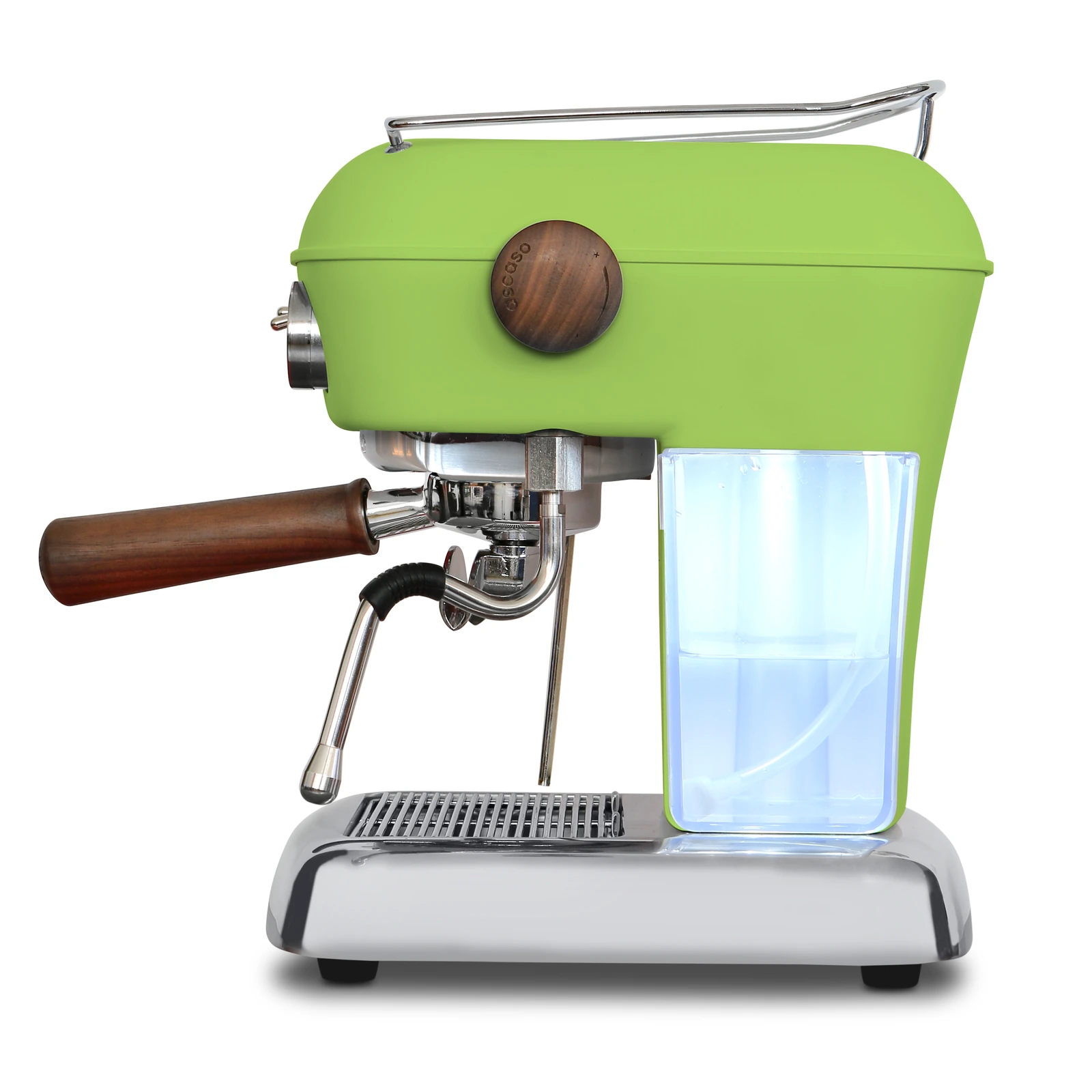 Pistachio „Ascaso“ Dream PID from the side: illuminated 1.3 L water tank