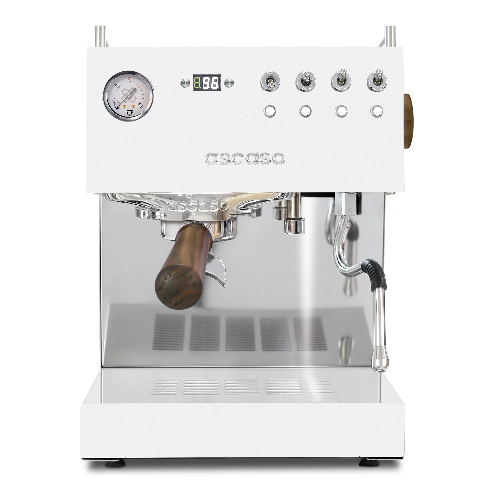 White „Ascaso“ Steel DUO PID from the front