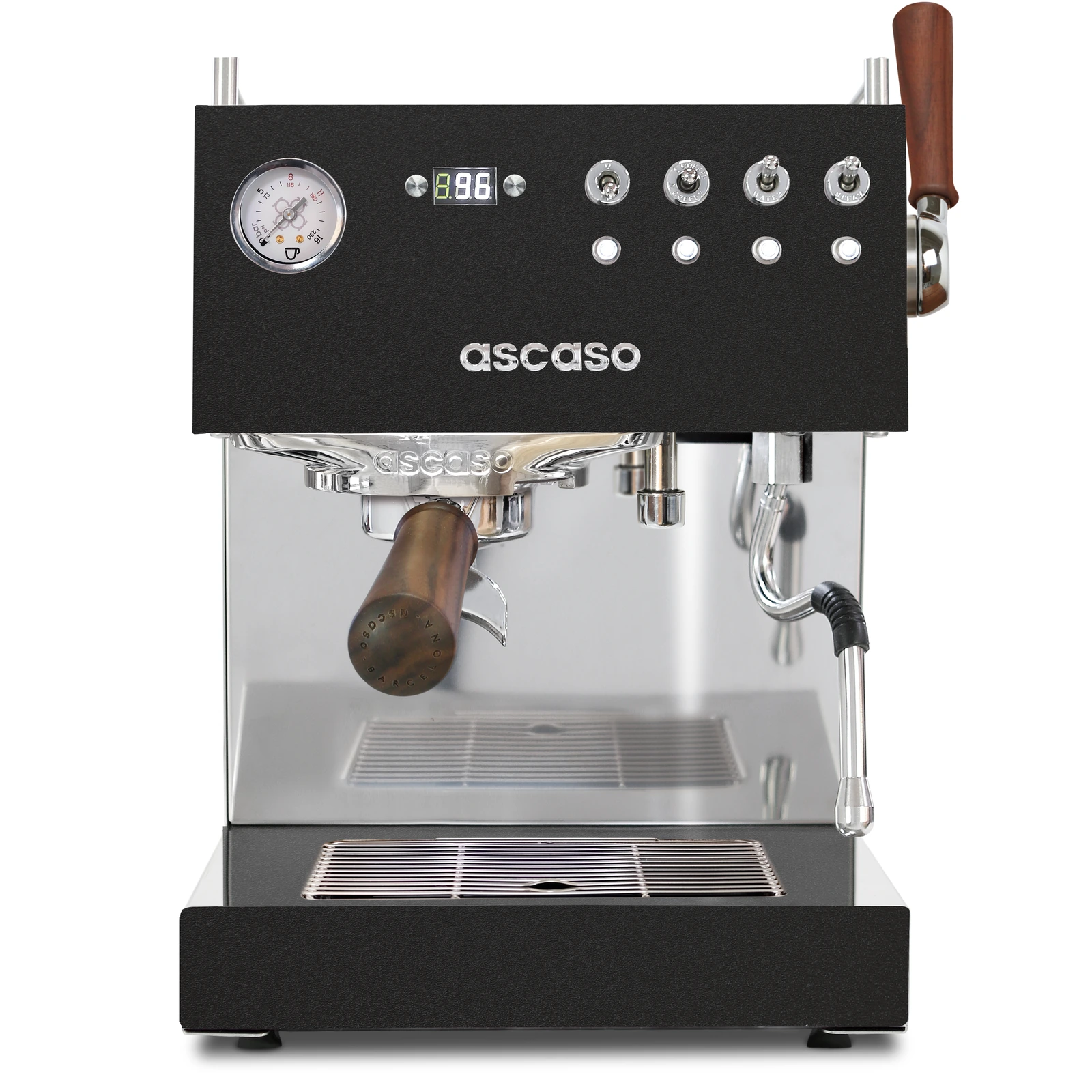 Juodas „Ascaso“ Steel DUO PLUS iš priekio