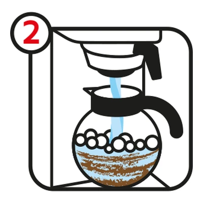 Step 2: water is run through the brewer