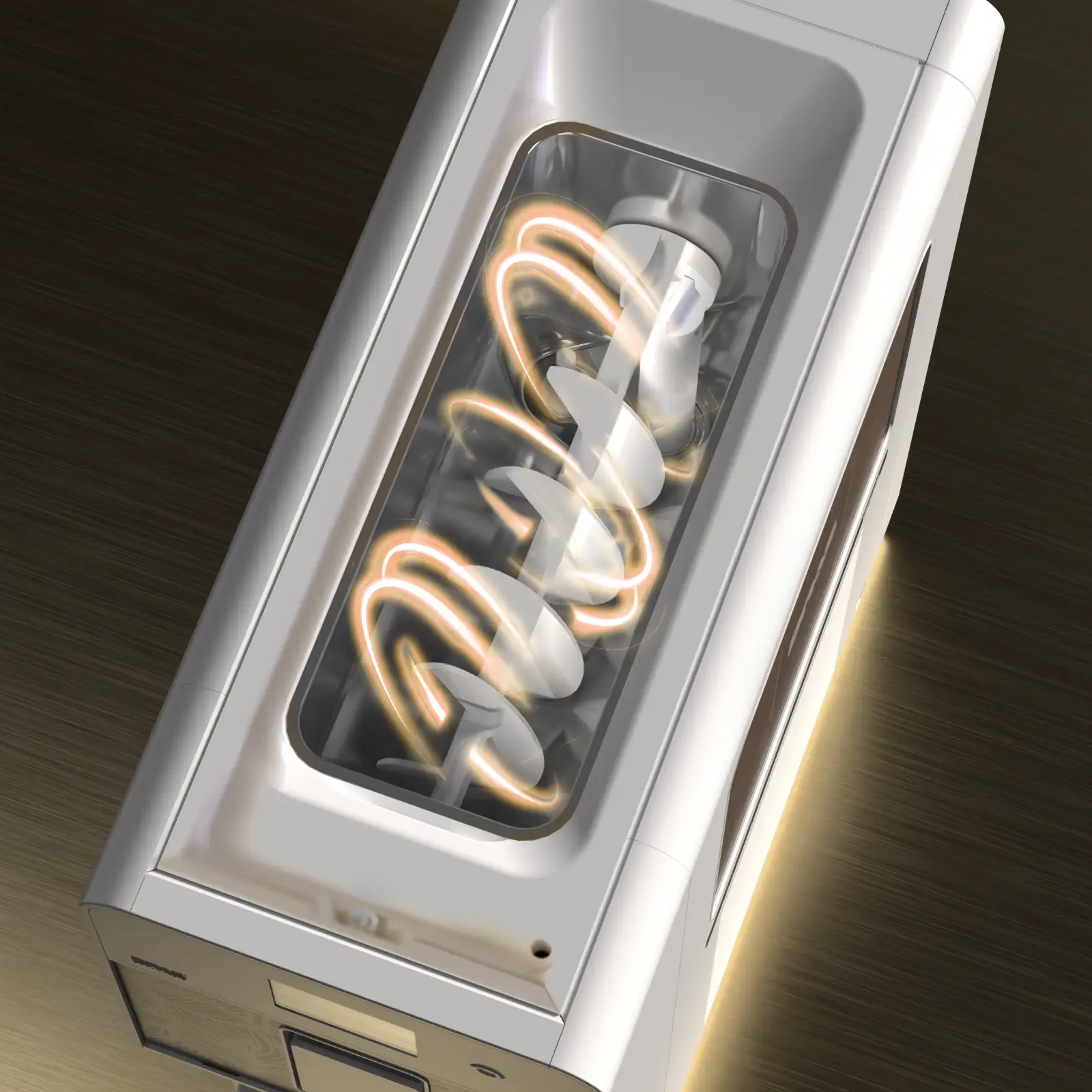 Is-Cream refrigerated upper tank with mixer