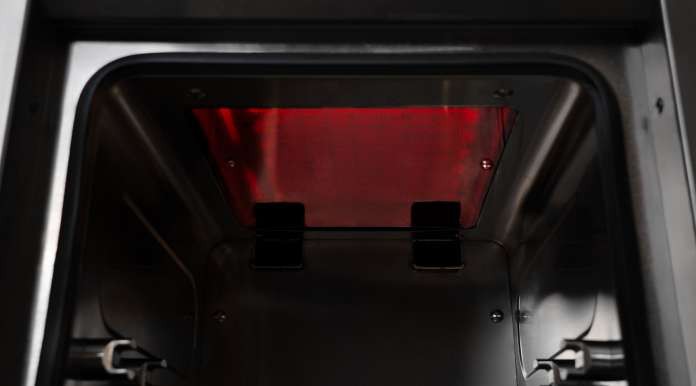 Infrared heating element in the „CB“ FORMULA grill XS chamber