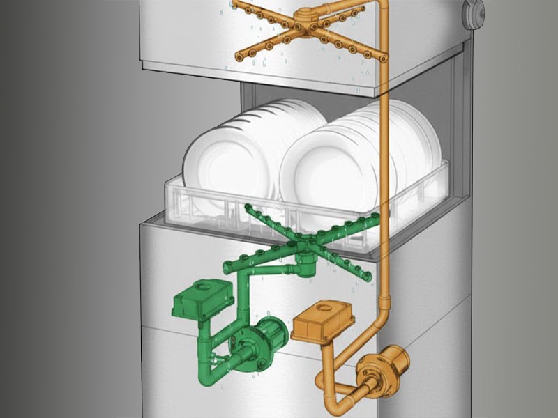 The two „Omniwash“ Smart S60P wash pumps with separate hydraulic circuits