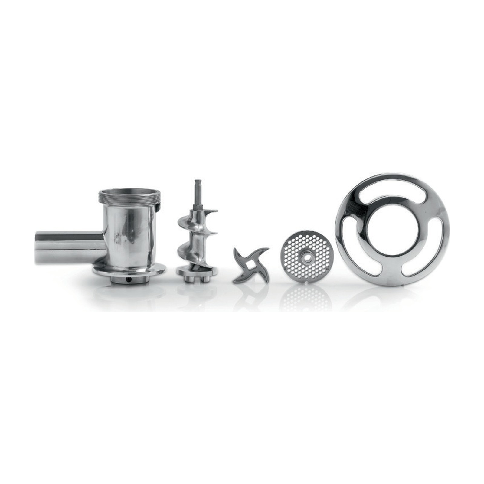 „Fama Industrie“ TS 32 ECO head parts: barrel, screw, knife, plate and ring nut