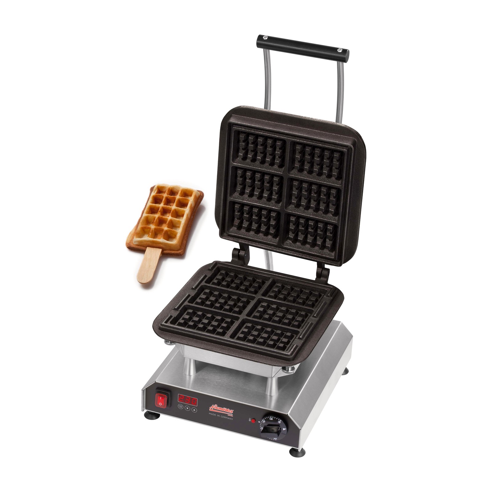 Вафельница для вафель на палочке „Neumärker“ Thermocook® 12-40801-43 с готовой вафлей